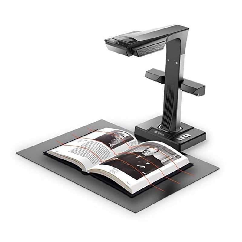 Document Camera Visualizer - ET16+ 16MP Smart Book Document Scanner