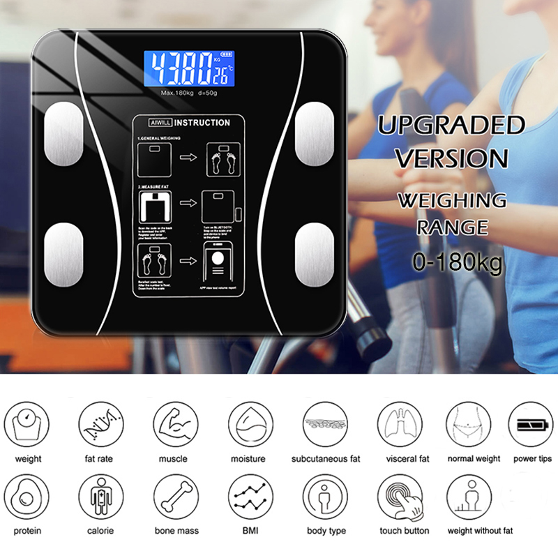 Bluetooth Body Fat Scale BMI S - огляд і ціна Body Fat Scale Smart